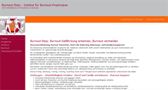 Desktop Screenshot of burnout-stop.de